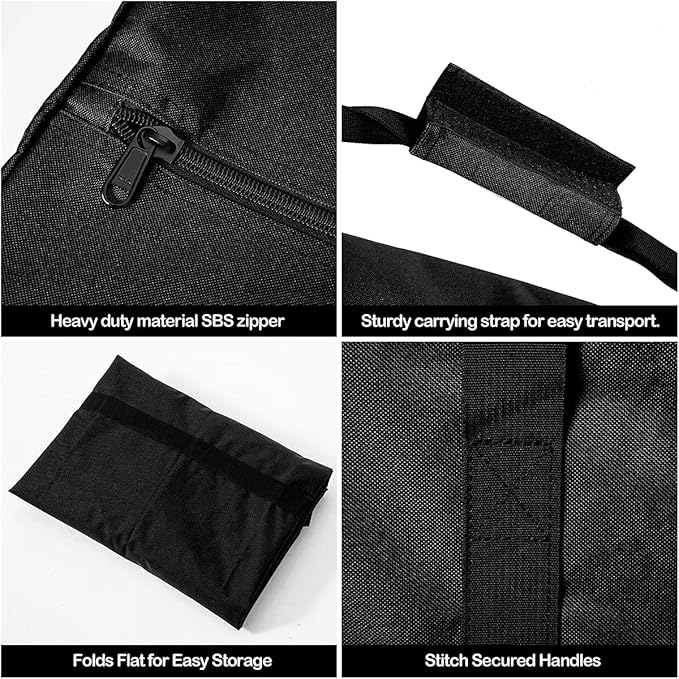 INFANZIA Duffel Travel Sports Equipment Bag, Long Luggage Bag with Upgrade Zipper Water Resistant, Extra Large Foldable Storage Bag for Camping, Tent, Tripod, Fishing(47x15x17 inch,2PCS)