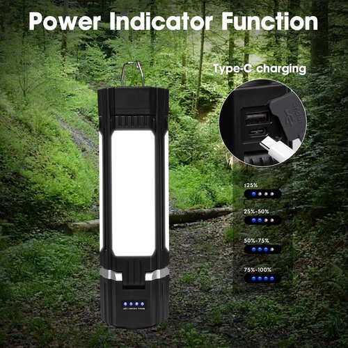 Rechargeable Lantern, Emergency Lights for Home Power Failure, Built-in 3000mAh Power Bank, 300LM, 5 Light Modes, IPX4 Waterproof for Hurricane Emergency, Outages, Camping Gear