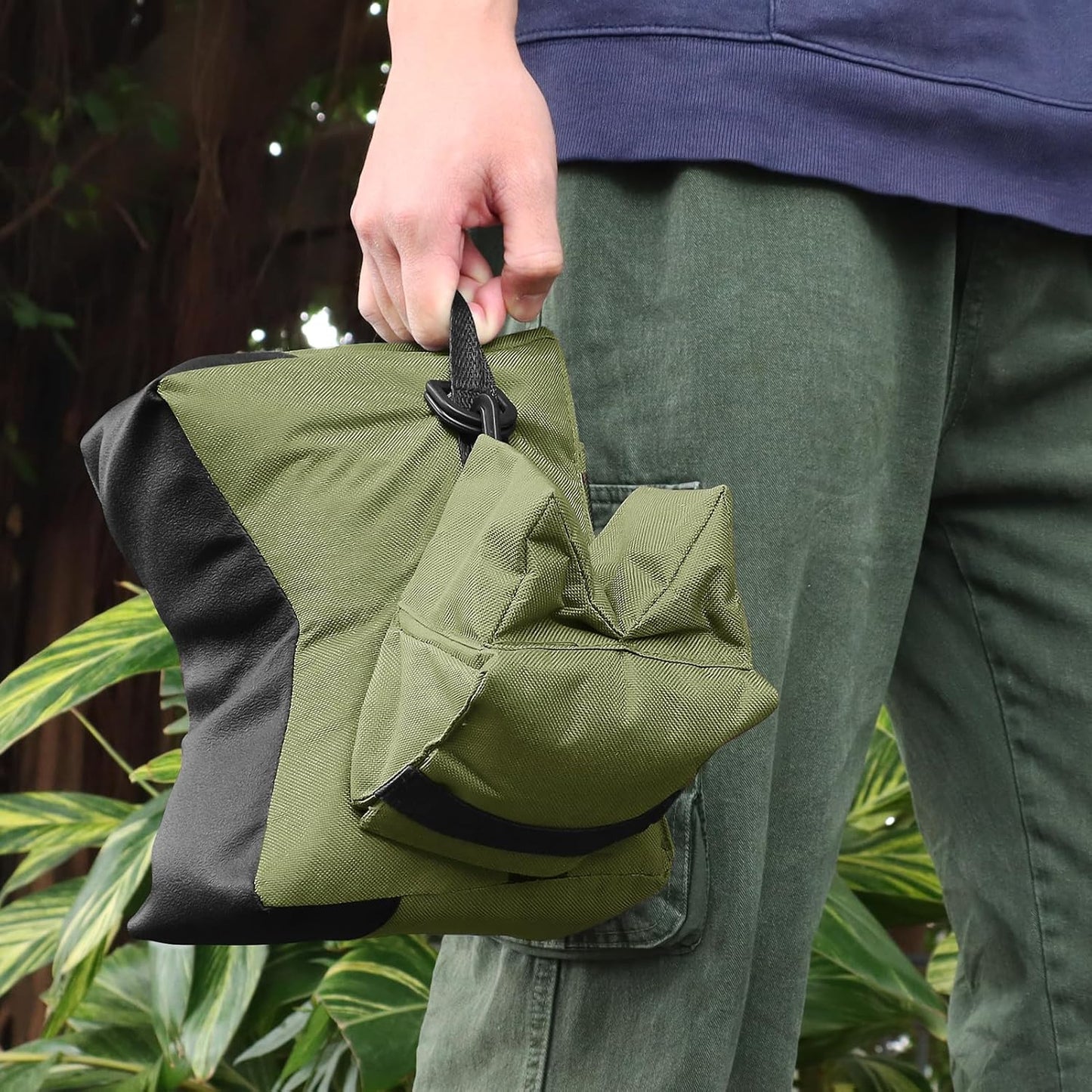 Twod Outdoor Shooting Rest Bags - Target Sports Bench Rest with Front & Rear Support SandBag Stand Holders for Gun Rifle Shooting Hunting Photography - Unfilled