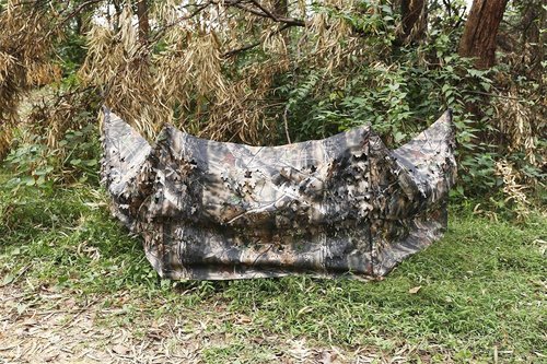 AUSCAMOTEK Ground Blind 5×10 Feet Turkey Duck Deer Blinds Hunting Camouflage Height Adjustable
