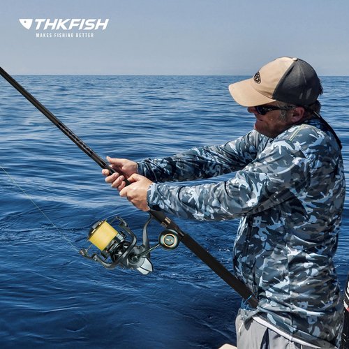 THKFISH Saltwater Spinning Reel,12000 Surf Fishing Reel,11 +1 BB,4.1:1 55LB Max Drag Ultra Smooth Powerful Saltwater Fishing Reels,with CNC Aluminum Spool Reels for Long Cast