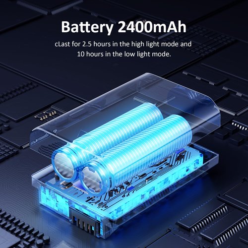 2PCS Tent Light Rechargeable 2400mAh LED Camping Light,IPX5 Waterproof for Camping,Outdoor,Power Outage