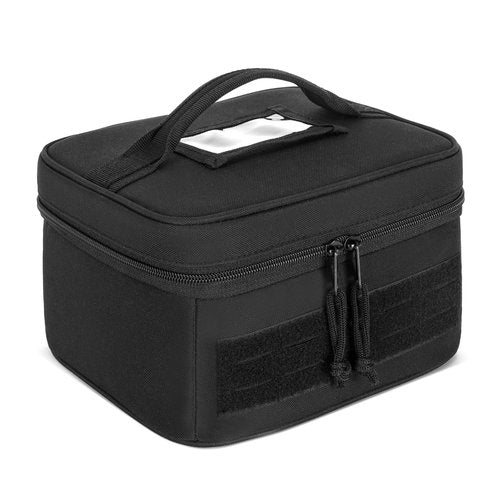 GOBUROS Shooting Earmuffs and Glasses Carrying Case, Soft Protective Carrying Storage Case for Earmuff and Shooting Glasses, Universal Earmuff Case for Hunting Shooting, Only Bag