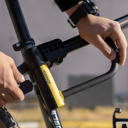 GEND Heavy-Duty Anti-Theft Bike Lock with 16.2 mm Hardened U-Lock & 3 ft Chain, Cut-Resistant Bicycle, Motorcycle, Scooter, E-Bike Lock, Weather-Resistant, Lighted Keys, Mount Bracket