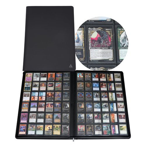 Rayvol Premium 2300 Pockets Card Binder, Large 36-Pocket 2000+ Ringless Trading Card Album - Side Loading UltraSonic-362304 Tech Zip Binder for TCG