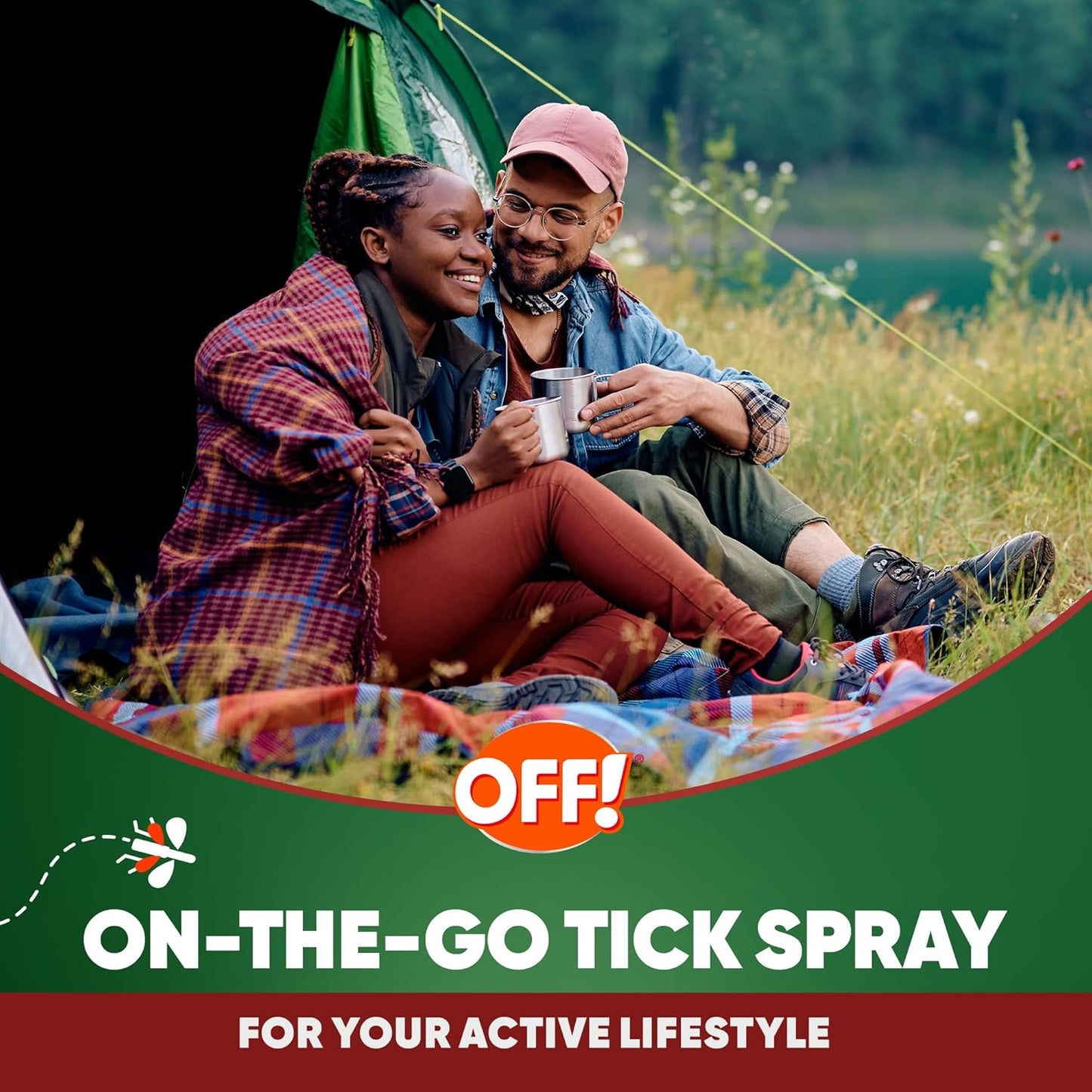 OFF! Deep Woods Insect Repellent Aerosol, Bug Spray with Long Lasting Protection from Ticks and Listed Bugs, 6 oz