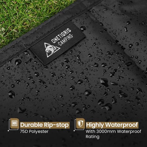 OneTigris Stella 2 Person Tent Footprint with Extra Vestibule Storage Cloth, 2 PersonTent Groundsheet 3000mm Waterproof Ratings