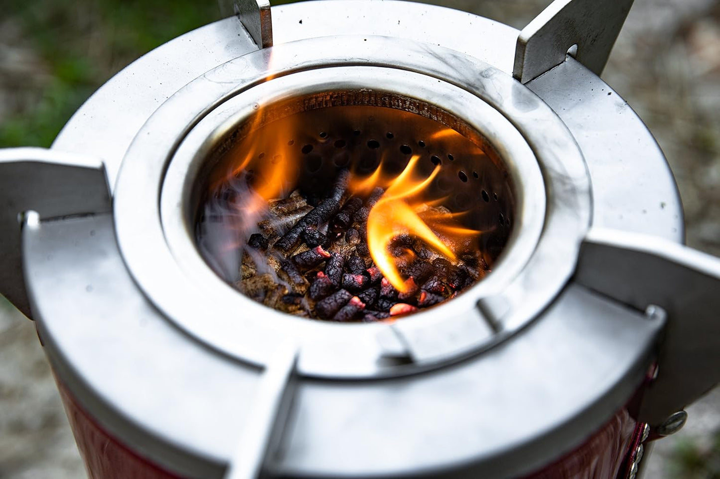 Smokehouse Moto, Ultimate Smokeless Wood-Fired Camping stove for Cooking, Grilling, & Griddling, Perfect for Camping, RVing, & Emergency Preparedness