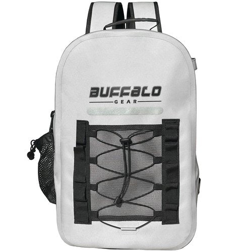 Buffalo Gear Waterproof Fishing Backpack With Rod Holder, 26L Fly Tackle Storage for Fishing