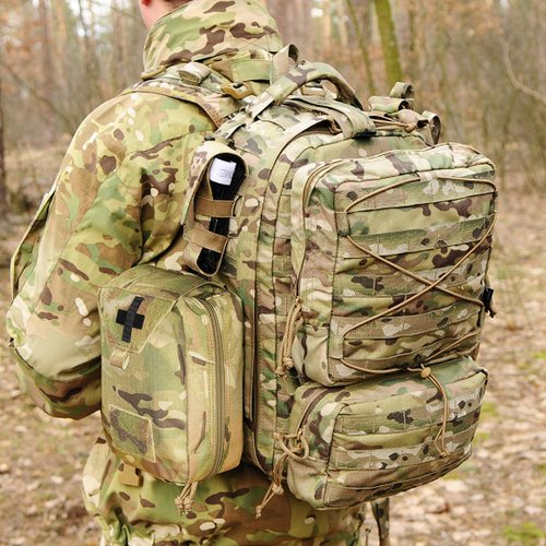 PETAC GEAR Large Size Tactical Rip Away Medical IFAK Pouch Tear Off First Aid EDC Pouches Molle & Belt Outdoor Emergency Survival Bag (MC-L)