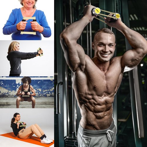 VAIIO rip Stick - Biceps Workout Equipment,Portable Exercise Equipment,Home Workout Equipment - Upper Body, Shoulder and Joint Rehab - Quick Strength and Resistance Band Training Equipment