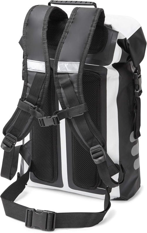 Ettore Cycling Rucksack 100% Waterproof Dry Bag - Black/White - Sonar