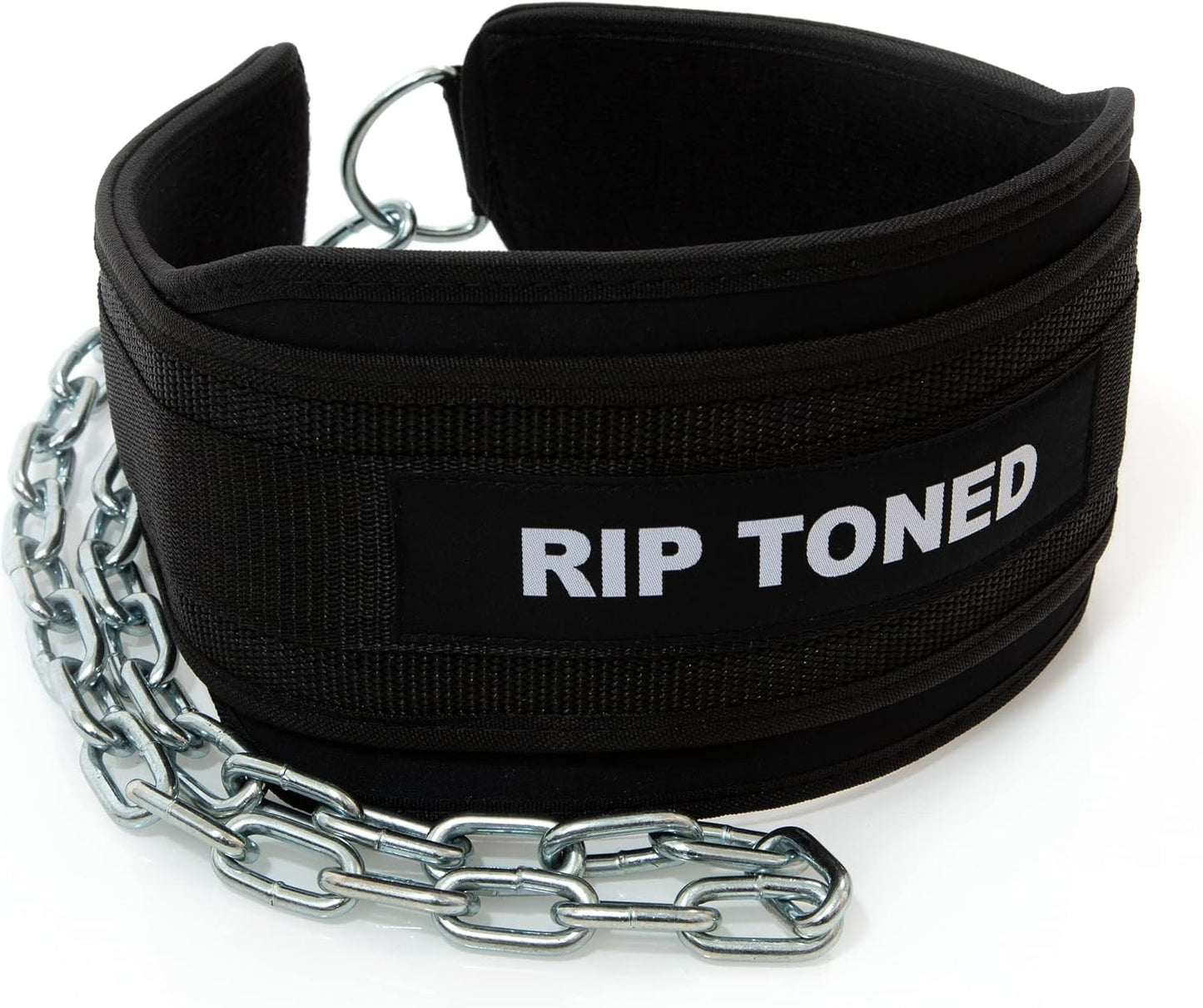 Rip Toned Dip Belt – Weight Lifting Belt with 36" Steel Chain for Dips, Chin Ups & Pullups Heavy Duty | Comfortable Fit | Supports Progressive Overload for Strength & Muscle Gains