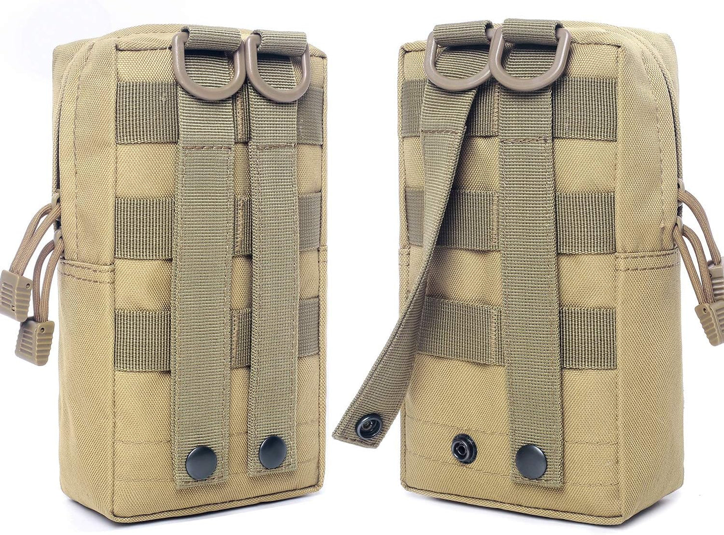 Tacticool 2 Pack Molle Pouches - Tactical Compact Water-Resistant EDC Pouch
