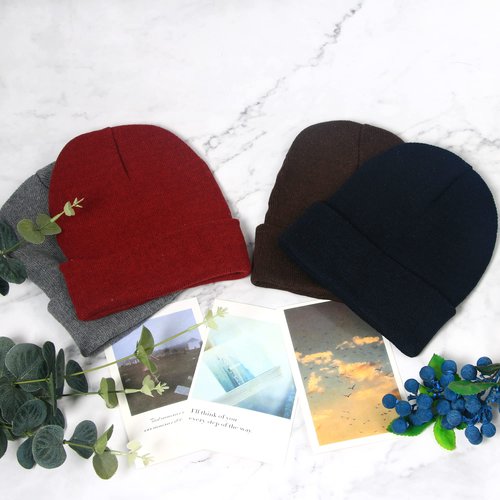 LYDTICK 25 Pack Winter Beanie Hats Bulk for Men Women, Wholesale Knit Beanies Cold Weather Skull Caps, 3 Colors
