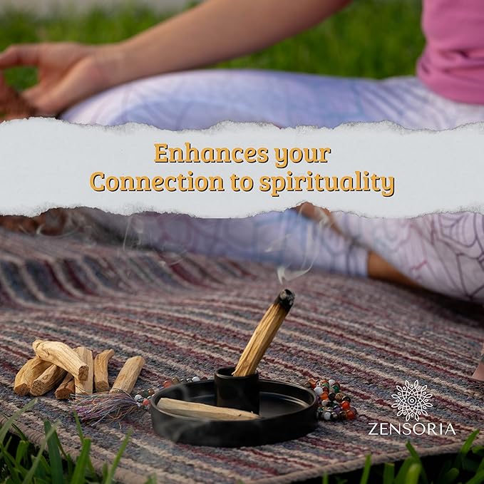 Palo Santo, 7-pack authentic and eco-friendly sticks from Ecuador, natural wood incense, sealed packaging, 100% natural, spiritual cleansing, aromatherapy, handmade by local artisans