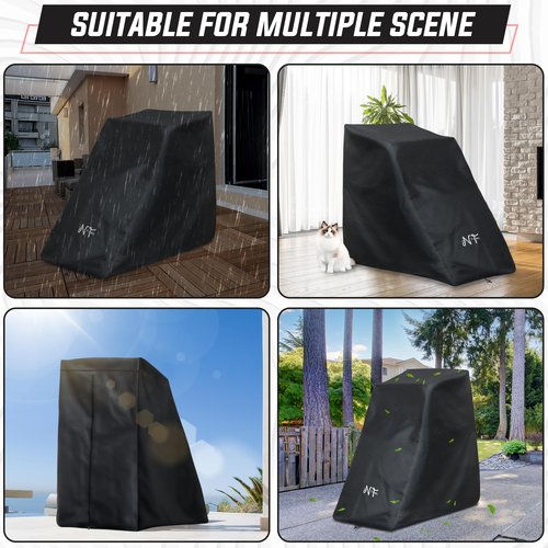 Nova Fortis Waterproof Treadmill Cover for Outdoor & Indoor Protection - One-Sizes-Fits-All Protective Dustproof Covers for Garage Running Equipment & Commercial Exercise Machine - 600D Oxford Quality