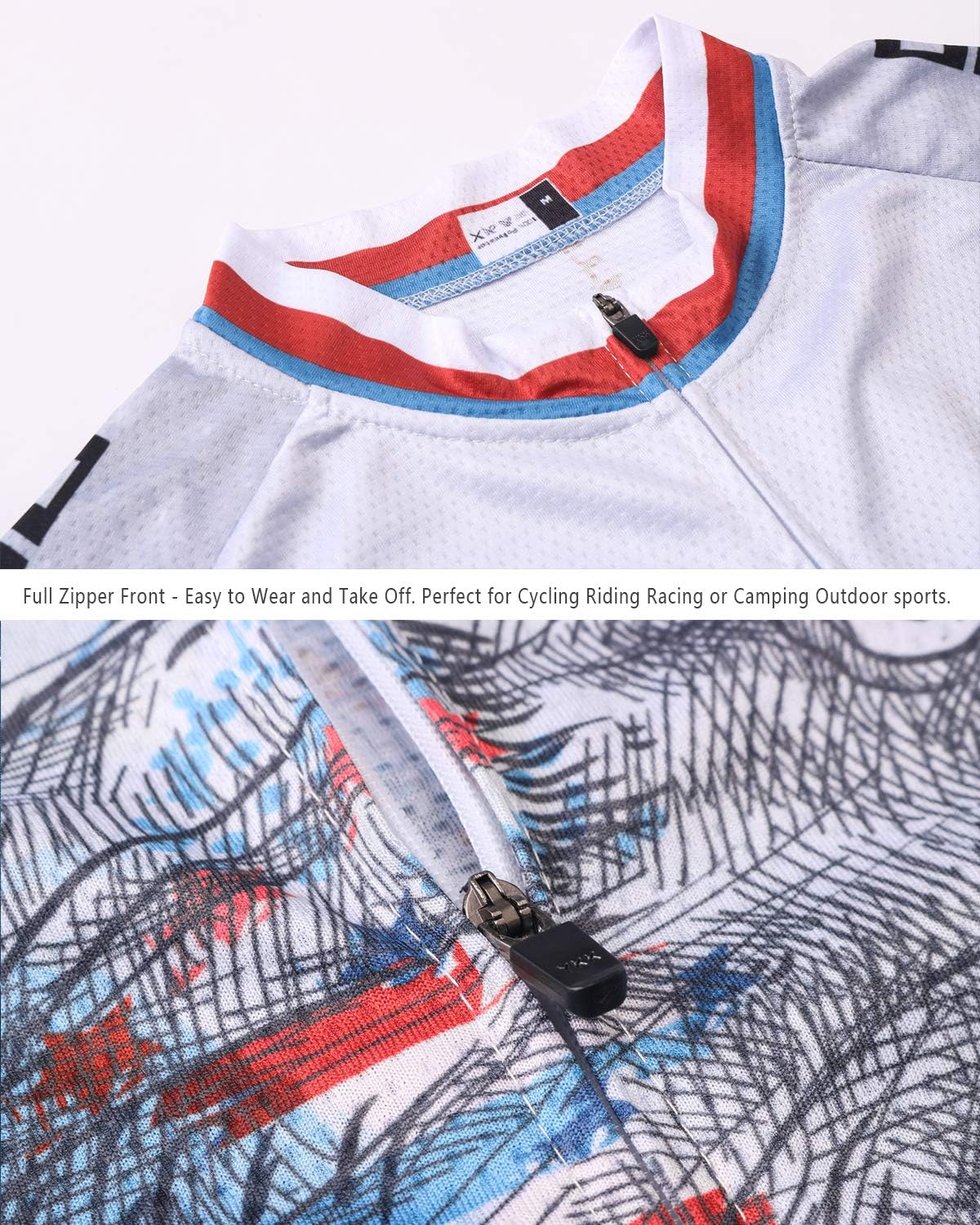 Strgao Men's Cycling Jersey Bike Short Sleeve Shirt