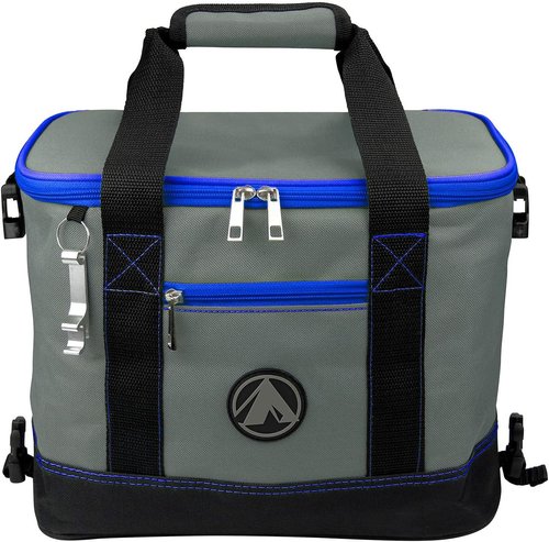 GigaTent Insulated Collapsible Cooler – Soft Lunch Box with Bottle Opener for Camping, Beach and Travel – Lightweight and Tear Resistant Fabric (Small - 12" W, 9" H, 8" D, Blue)