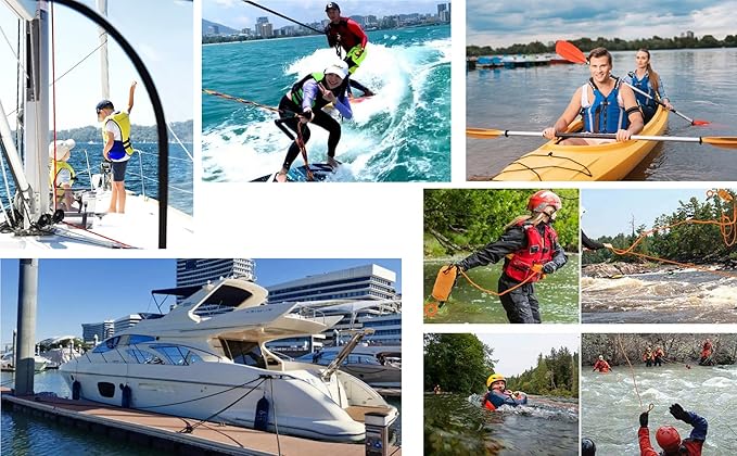 Multi-Purpose Climbing Rope - 8/10/12mm x 5/10/20/30m, Ideal for Rappelling, Boating, Tree Swing, and Sailing
