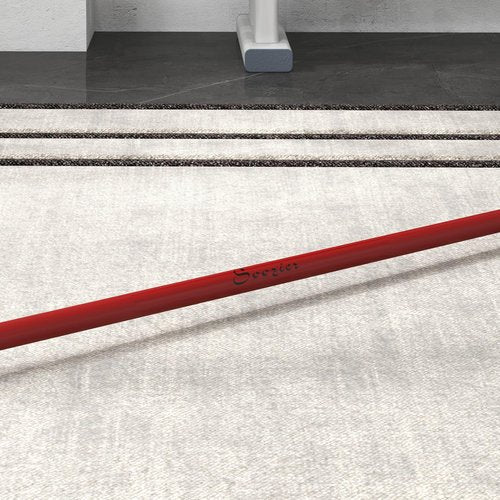Soozier 7.2ft Barbell Bar, 2 Inch Weight Bar, 44 lbs with Rotating Sleeves and Non-Slip Knurling Grip, 1500lbs Weight Capacity for Weightlifting & Strength Training, Red