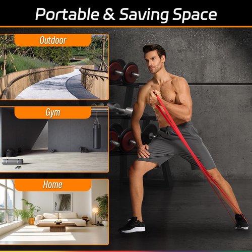 Non Latex Resistance Bands, Pull Up Assistance Bands, Exercise Bands Resistance, Workout Bands Resistance for Men and Women, Stretch Bands for Exercise, Physical Therapy, Fintness, Training
