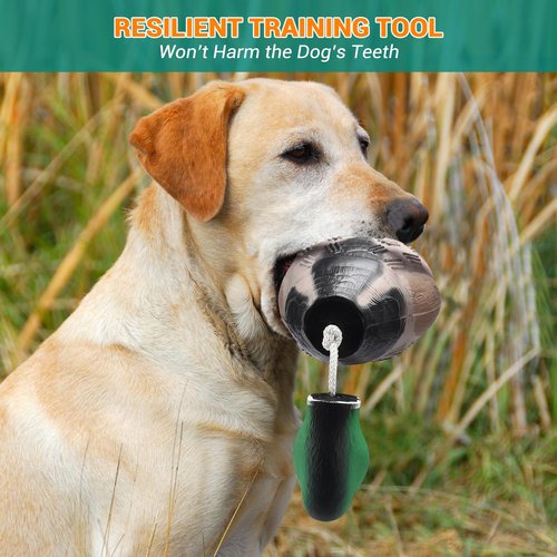 Scopaven Duck Training Dummy With Leash & Whistle - Durable Retriever Dummy for Waterfowl Retrieval, Hunting Toys and Bumpers for Dogs
