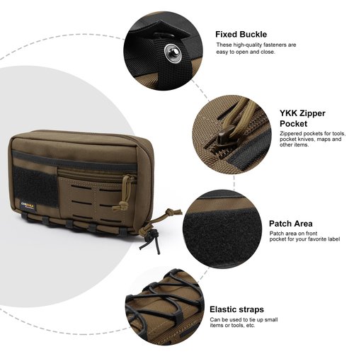 Mardingtop Molle Cordura Tactical Utility Pouch,Military Small Molle Pouch，EDC Tool Pouch Bag