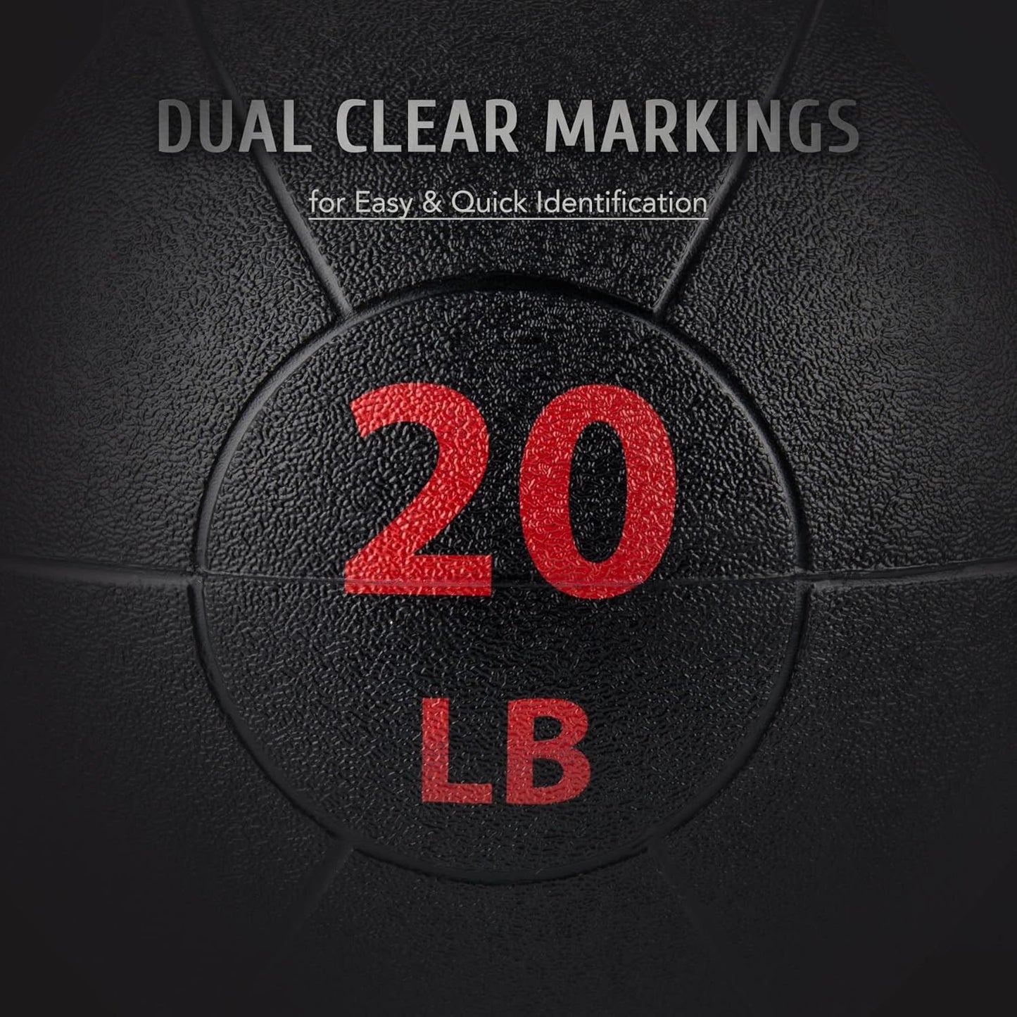 ZELUS Medicine Ball with Dual Grip| 10/20 lbs Exercise Ball |Weight Ball with Handles| Textured Grip Exercise Ball |Strength Training| Core Workouts