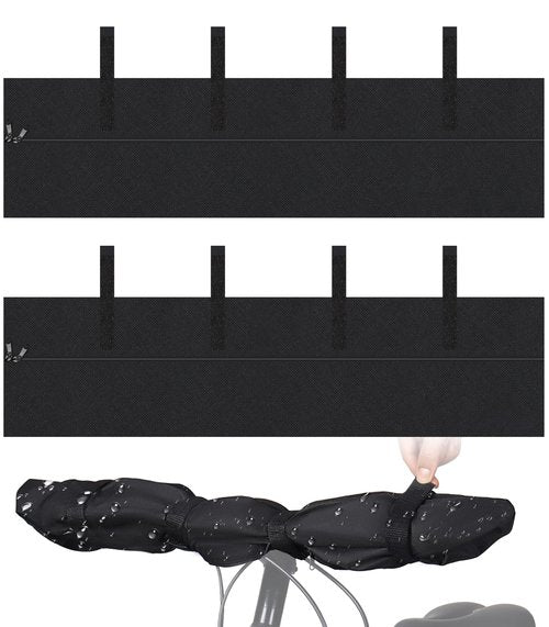 2 pcs Handlebar Cover Ebike Transport Protection, (35.8x 9 in) Widen lengthen Handlebar Protective Cover Handlebar Hood for Rear Rack Handlebar Rain
