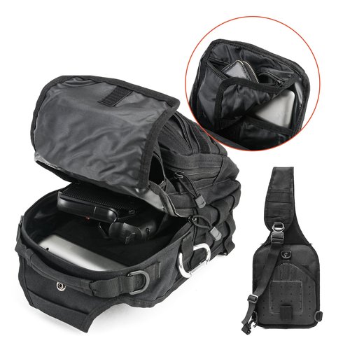 gracedon Tactical Chest Backpack Sling bag Pack Military Molle Assault Range Bags for Outdoor Sports Travel