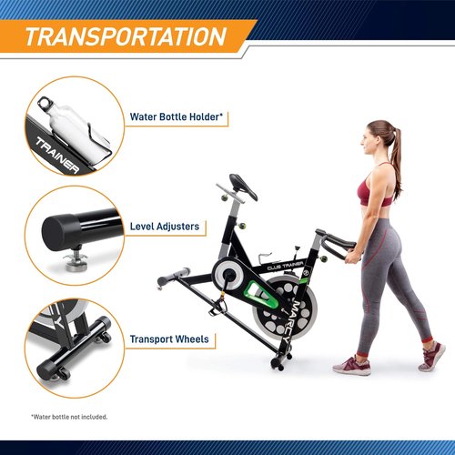 Marcy XJ-3220 Club Revolution Exercise Bike for Cardio Fitness - Black