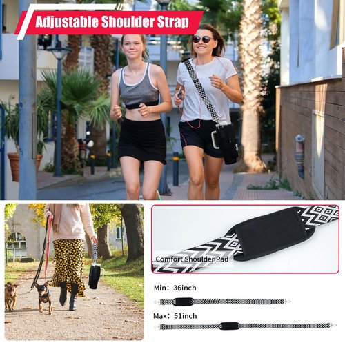 Initial A-Z Water Bottle Carrier Bag with Strap for Stanley 40oz Tumbler, Personalized Water Bottle Holder Pouch with Pearl Letter Phone Pocket for Stanley Cup Accessory Custom Gift for Women Black K