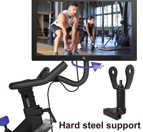 DHLDWQ 360° Pivot for Peloton Bikes Screen Accessories, Peloton Screen Swivel Mount, Peloton Swivel Screen Attachment, Easily Adjust and Rotate Movement Monitor Adjuster, Black