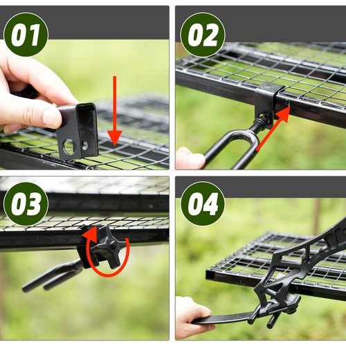 Bow Holder Treestand Bow Hangers,Portable Tree Stand Bow Holder for Hunting,Universal Treestand Bow Rest with Adjustable Knob, Easy Installation and Durable for Outdoor Hunting Gear Accessories