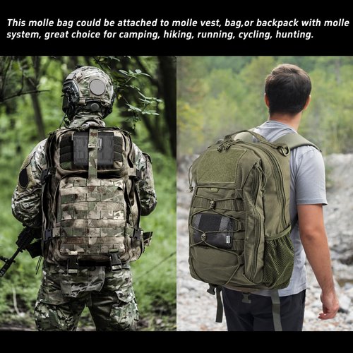 NEXT STATION Tactical Collapsible MOLLE Storage Bag,Waterproof Large Reusable Foldable Carrying Capacity Tote Bag for Hunting Shooting Camping Sporting Gear,Lightweight and Durable