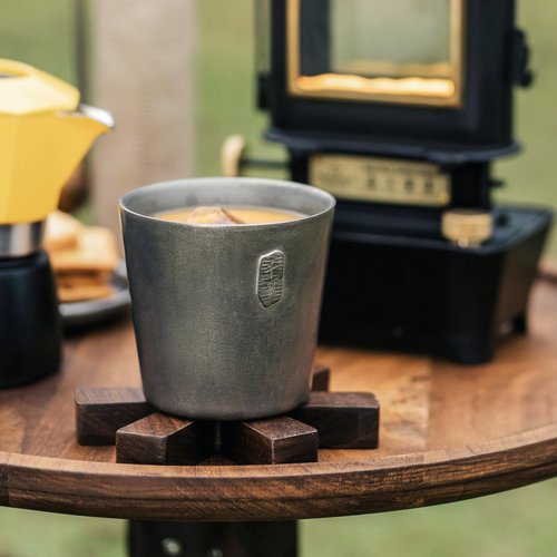 Thous Winds Titanium Camping Mug, Double Wall 300ml/10 oz Outdoor Cup, Anti-scald Camping Coffee Water Mug for Outdoor Hiking Backpacking
