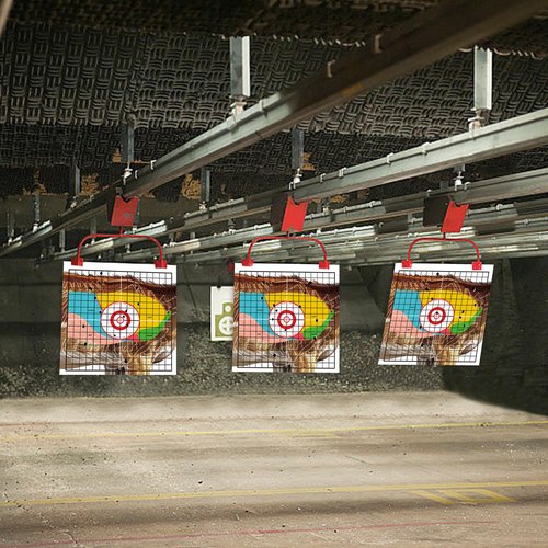TLSWSHSY 20 Animal Shooting Paper, 16''x16'' Deer Target with Pegs, Highly Visible Vital Organ Target for Hunting Archery Practice