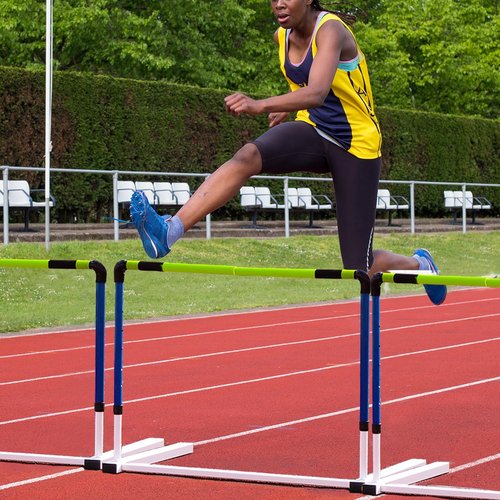 Voodans Adjustable Height Agility Hurdles Detachable Speed Training Hurdles Practice Hurdles for Football and Jumping Training (Pack of 1)