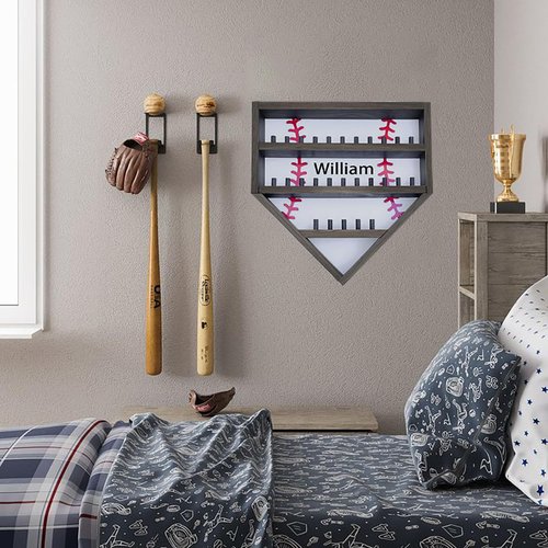 Personalized Baseball Ring Holder, Custom Name Baseball Ring Display Case Display, Championship Ring Display Case, Storage Rack for Collecting and Organizing Sports Memorabilia