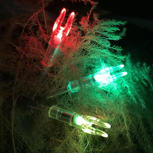 KEAUP 12-Pack or 6-Pack S Lighted Nocks for Arrows .244/6.2mm Lighted Arrow Nocks for Archery Hunting, Screwdriver Included