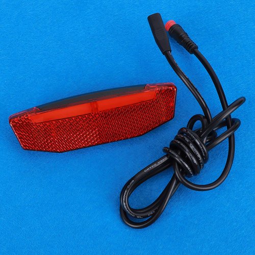 Cunyuer Night Riding Tailight, 6V-60V LED Warning Light, Waterproof, Red, Rear, E-Bike Tailight