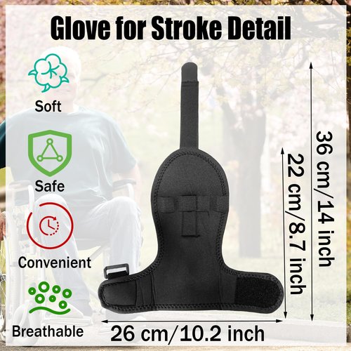 Stroke Hand Exercisers Gloves - Stroke Exercisers Equipment Accessories for Adults, Active Hands Gripping Aid Strengthener for Stroke Patients