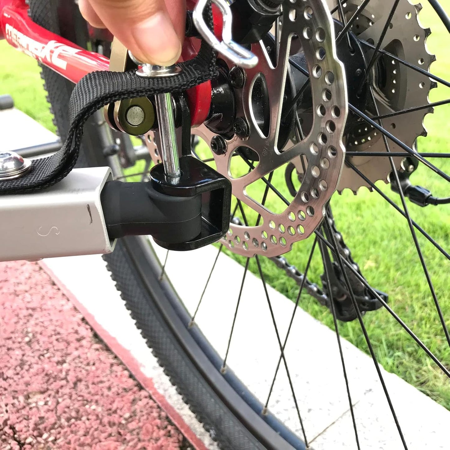 Steel Hitch for Burley Bike Trailer for Kids 12.2 MM Hitch Compatible with Burley Bee Honey Bee and Old Trailer Models Work with Disc Brake