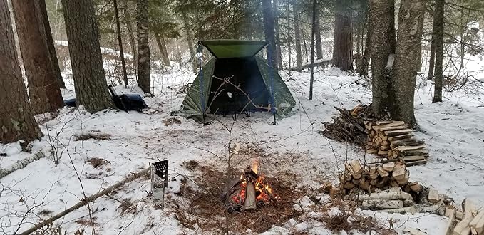Clostnature Libra Lightweight Backpacking Tent - 1/2 Person 4 Season Ultralight Waterproof Camping Tent, Large Size Easy Setup Tent for Winter, Cold Weather, Family, Outdoor, Hiking and Mountaineering