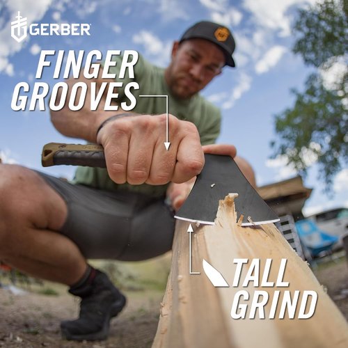 Gerber Gear Pack Hatchet - 3.5" Steel Blade Axe with Full Tang - Survival, Bushcraft and Camping Gear - with Mountable Nylon Sheath