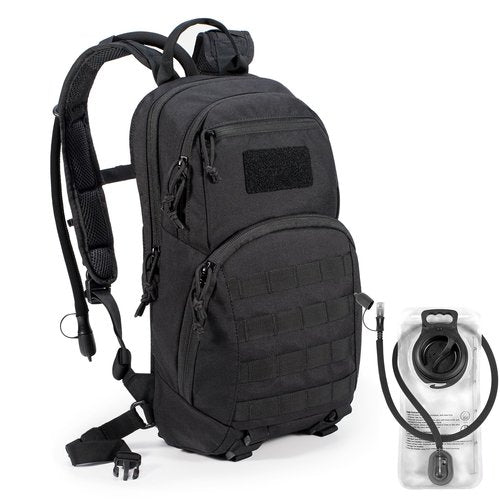 CLTAC Tactical Small Hydration Backpack 10L Molle Pack for Outdoor Hiking Gravel Cycling Mountain Biking with 2.5L Bladder