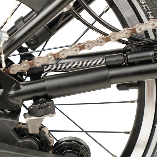 Leather Chain/Hook Protector for Brompton Bicycle (Black)