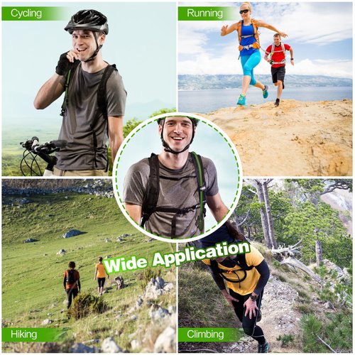 Hydration Bladder with Cleaning Kit, 2L Water Bladder with Cleaning Kit, Leakproof Water Reservoir for Hiking Biking Climbing Cycling Running Camping Backpack, Army Green