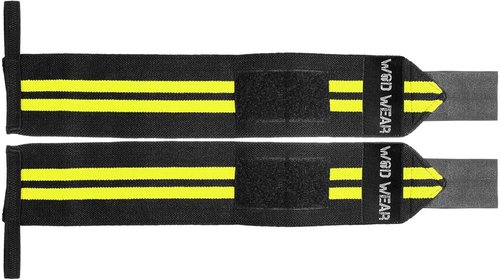 Elastic Wrist Wraps for Powerlifting, Strength Training, Bodybuilding, Cross Training, Olympic Weightlifting, Yoga Support - One Size Fits All